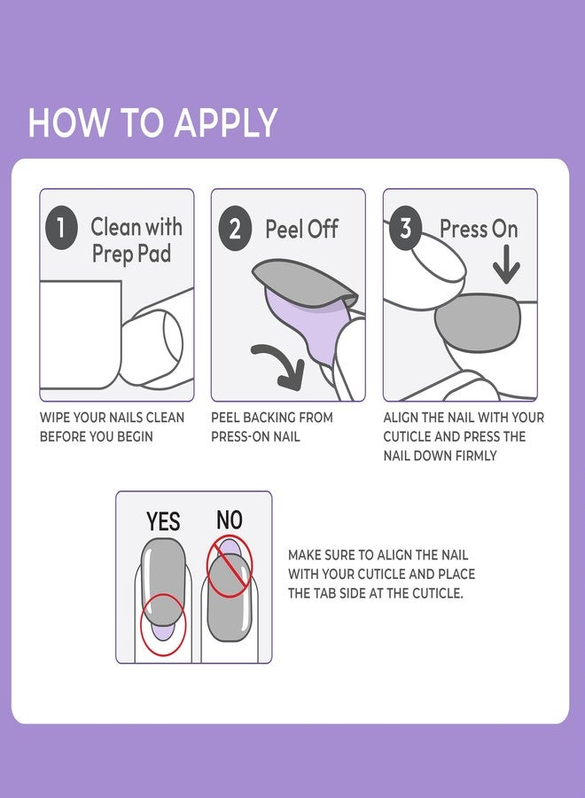 إمبريس أظافر KISS imPRESS اللاصقة بدون غراء، فرنسية، "بطولية"، لون محايد فاتح مع طرف أبيض، قصيرة، شكل مربع بيضاوي، تتضمن 30 ظفرًا، منديلًا للتحضير، ورقة تعليمات، عصا مانيكير واحدة، مبرد أظافر صغير واحد - Image 2